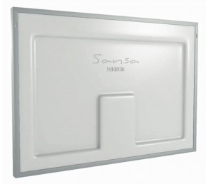 Зеркало Dream 100 alum (линза) с подсветкой Sansa (SDL1027Z) в Талице - talica.ok-mebel.com | фото 2