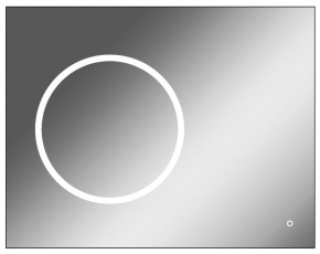 Зеркало Eclipse 90 black с подсветкой Sansa (SE1031Z) в Талице - talica.ok-mebel.com | фото