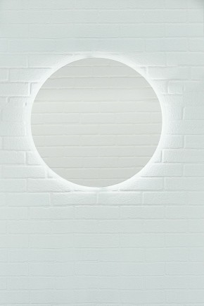 Зеркало Moon 72 white с подсветкой Sansa (SMo1046Z) в Талице - talica.ok-mebel.com | фото 3