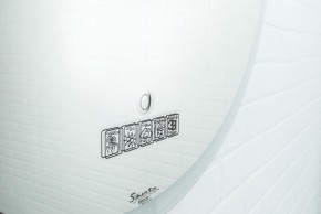 Зеркало Moon 72 white с подсветкой Sansa (SMo1046Z) в Талице - talica.ok-mebel.com | фото 4